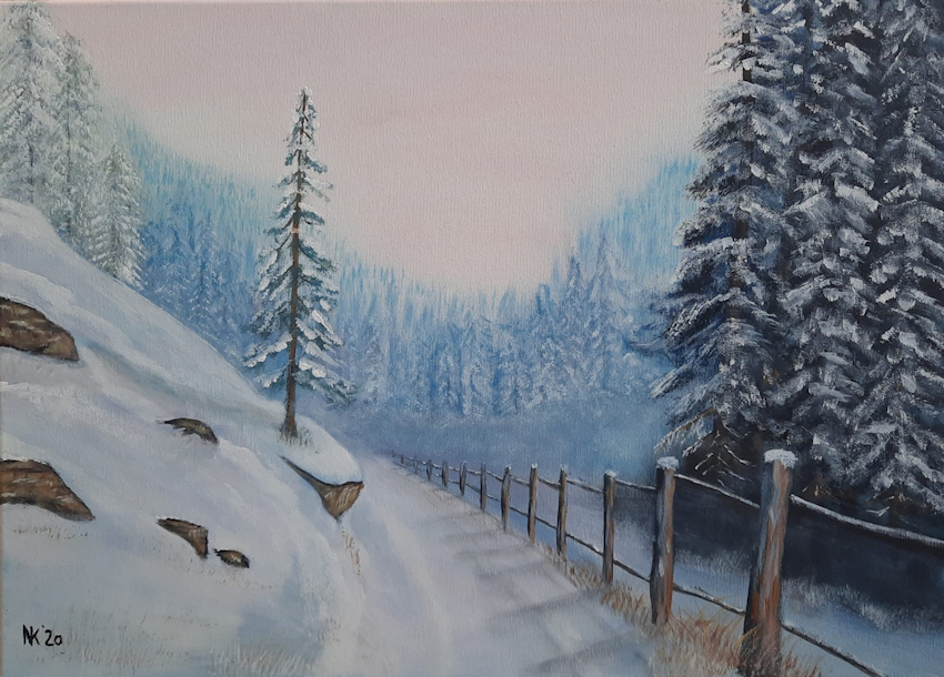 Winter in den Bergen  Nik Kannengießer